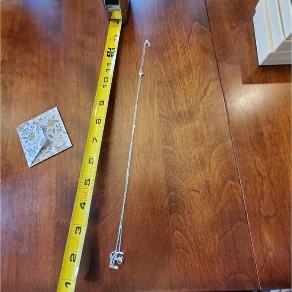 INITIAL JEWELED‎ necklace E T H C - Picture 3 of 15